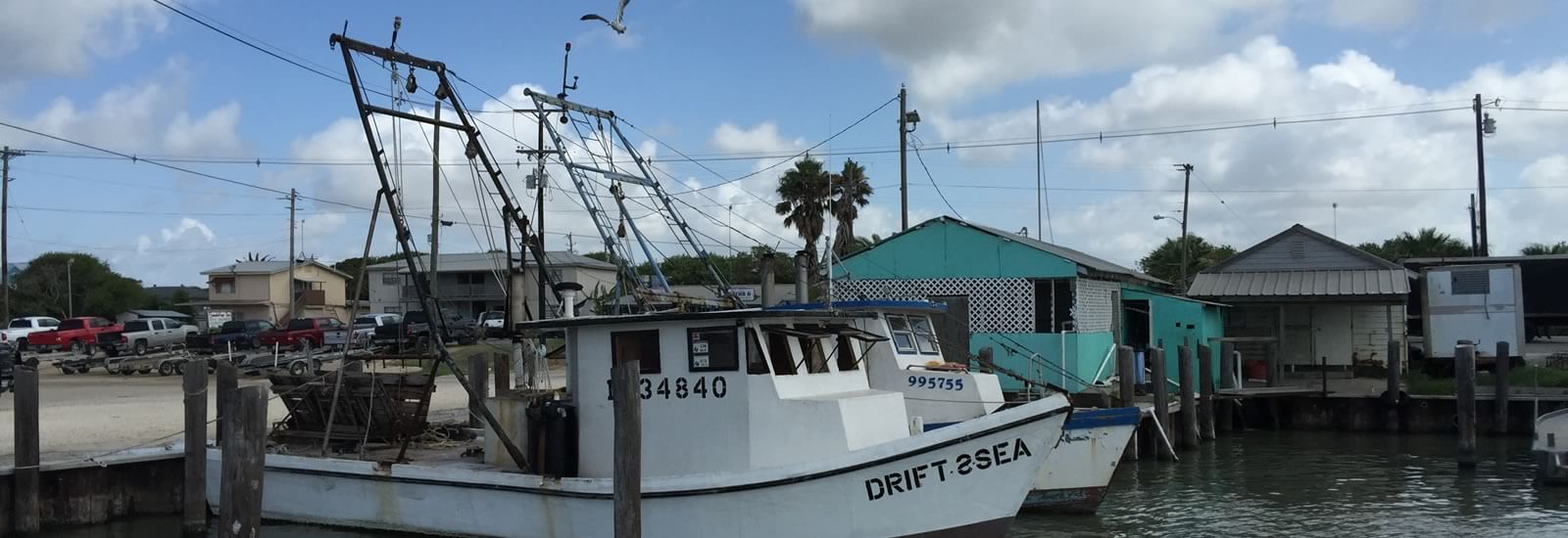 Seadrift Texas Harbor and Shrimp boat